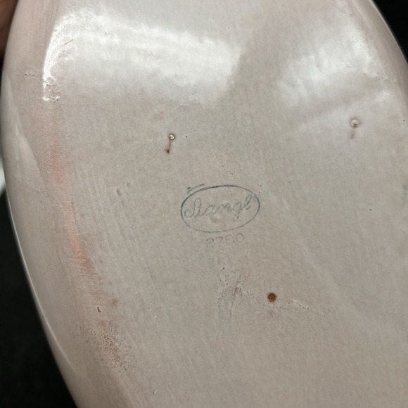 Art Pottery Stangl Terra Rose Free Form Leaf Design Bowl Serving Display MCM‎ - Picture 4 of 15